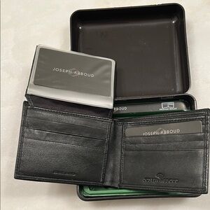 Joseph Abboud Black Key Card Holder